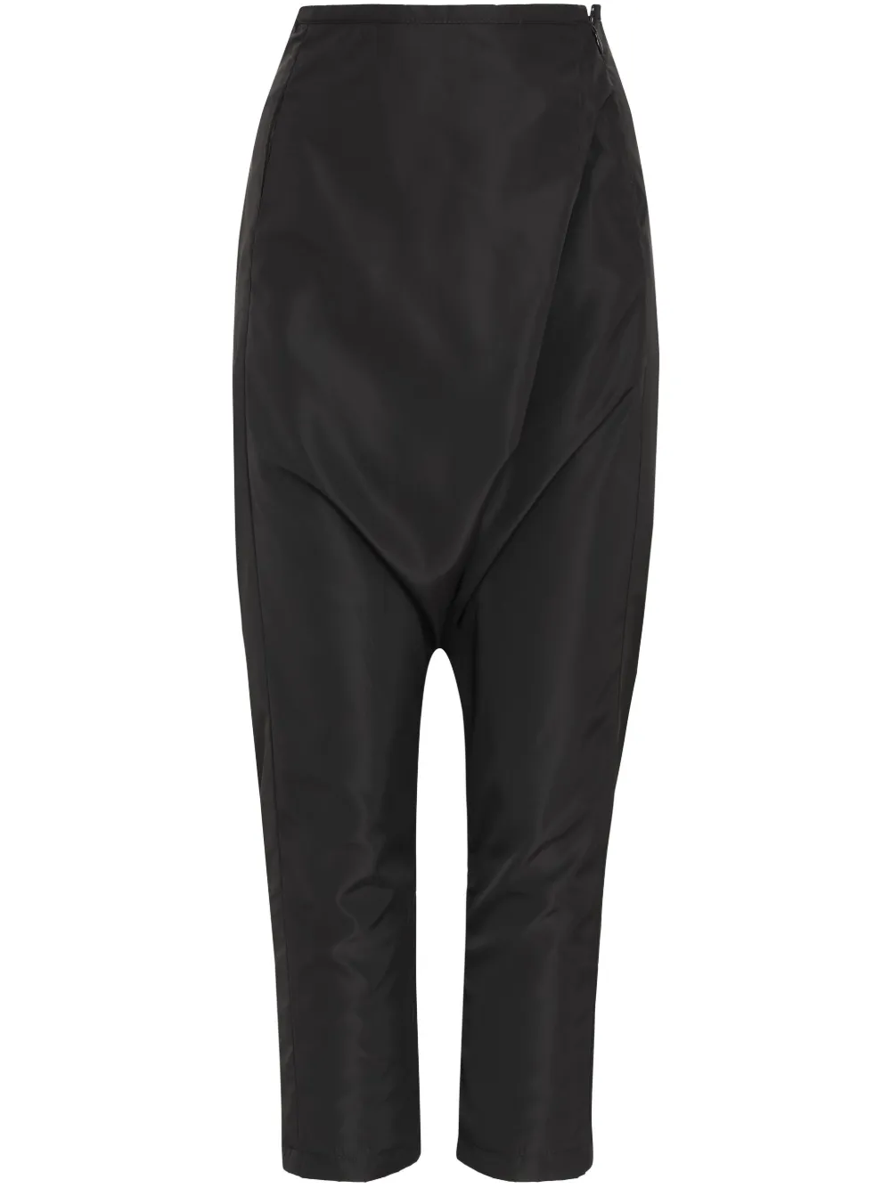 Uma | Raquel Davidowicz drape-effect cropped trousers | Black | Image 1