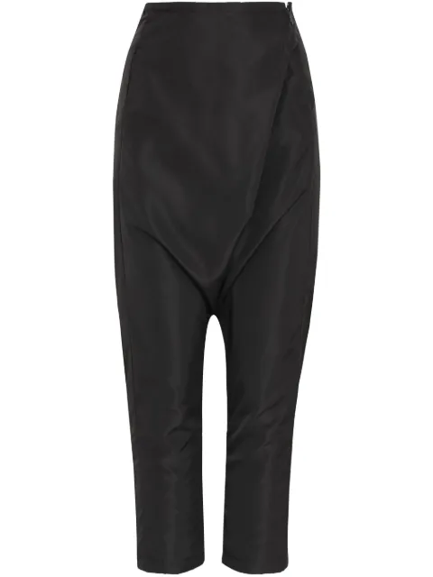 Uma | Raquel Davidowicz drape-effect cropped trousers 
