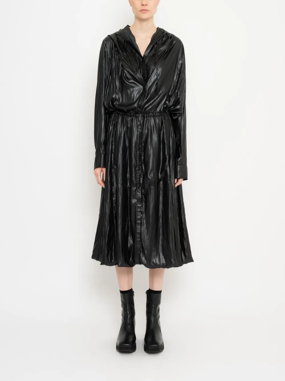 Uma | Raquel Davidowicz parka dress - Zwart