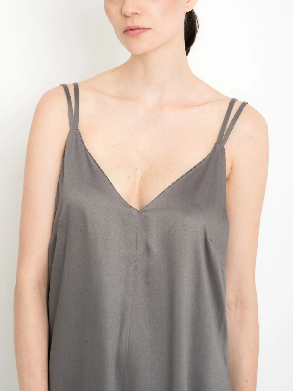 Uma Raquel Davidowicz Satin Jumpsuit In Grey