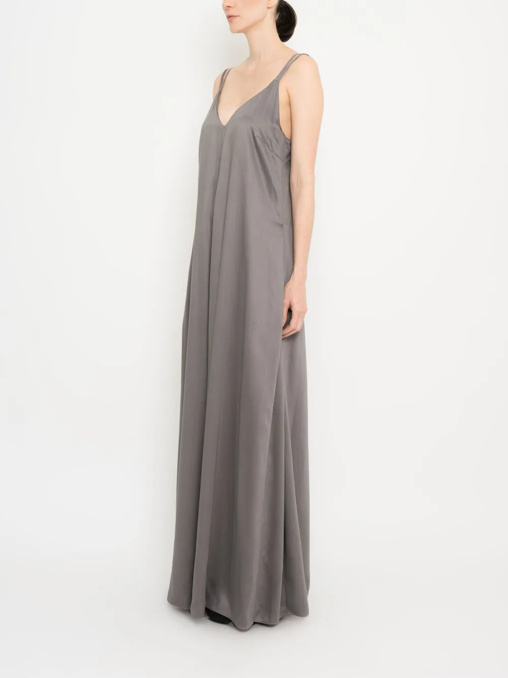 Uma Raquel Davidowicz Satin Jumpsuit In Grey