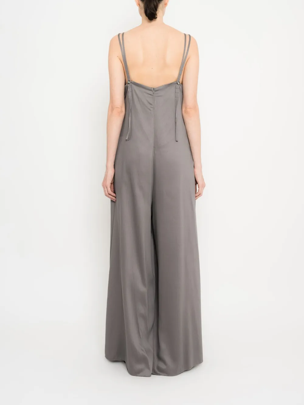Uma Raquel Davidowicz Satin Jumpsuit In Grey