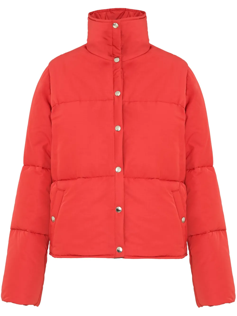 high-neck puffer jacket