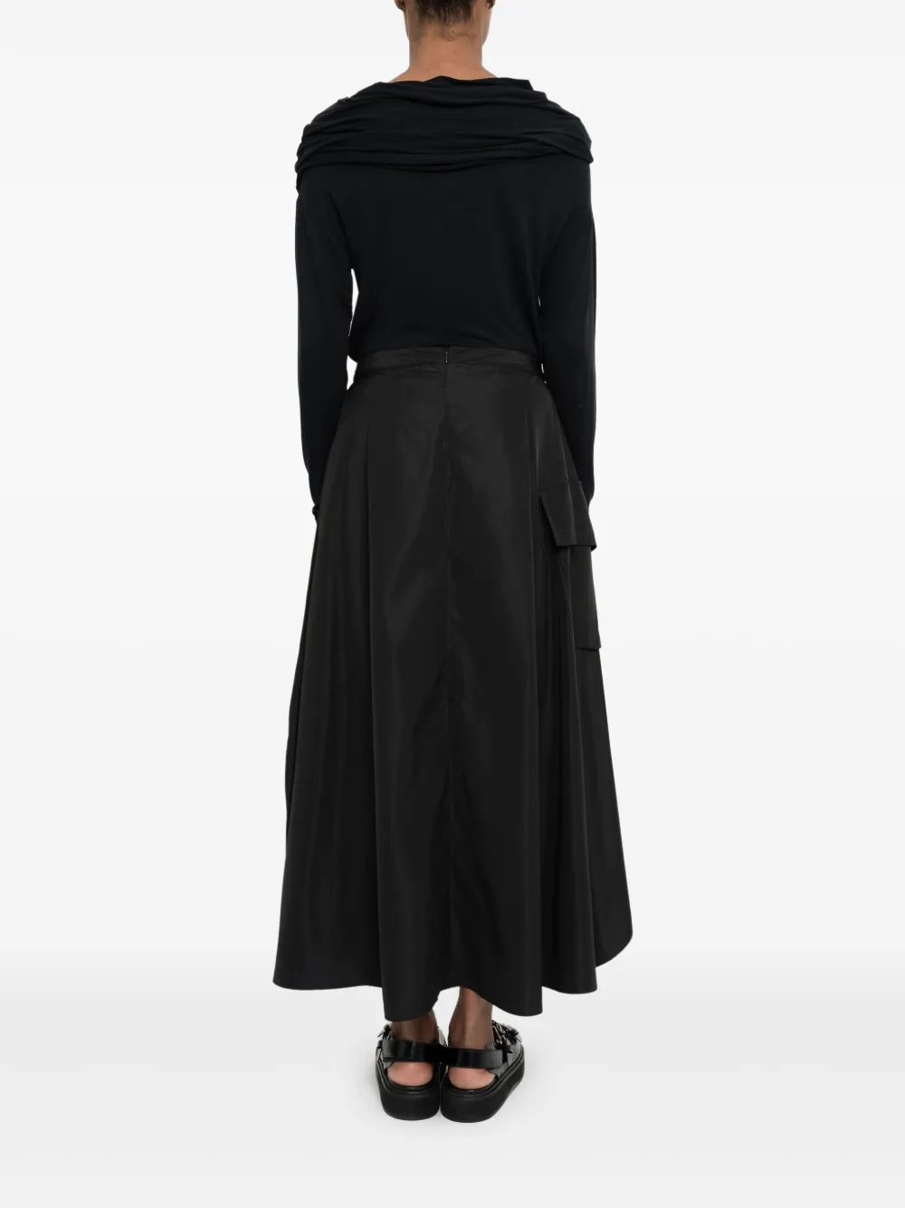 Uma | Raquel Davidowicz Asymmetrische rok Zwart