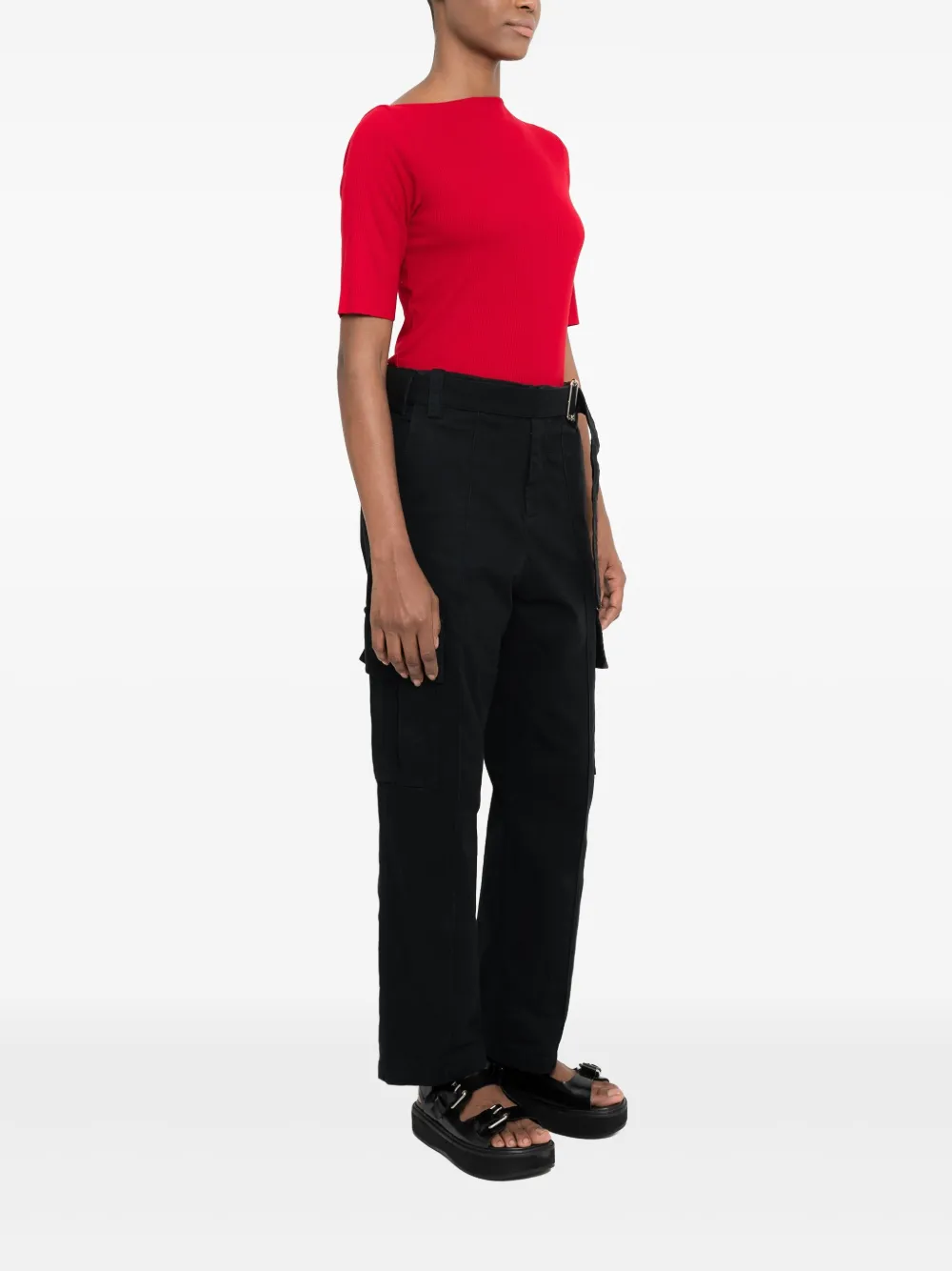 Uma | Raquel Davidowicz Straight broek Zwart