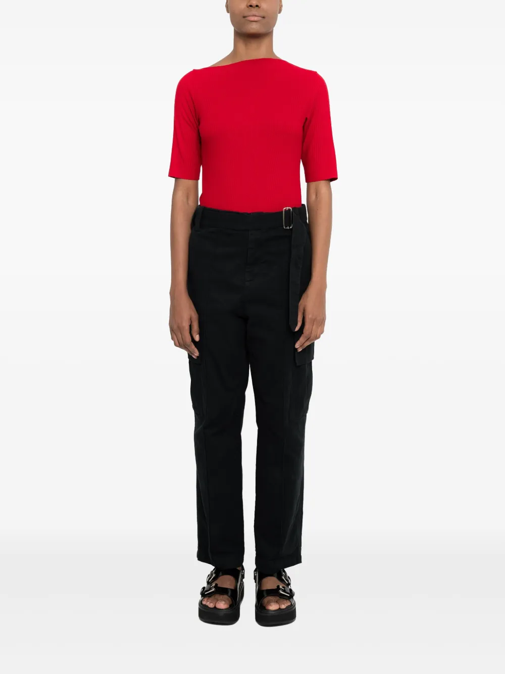 Uma | Raquel Davidowicz Straight broek Zwart