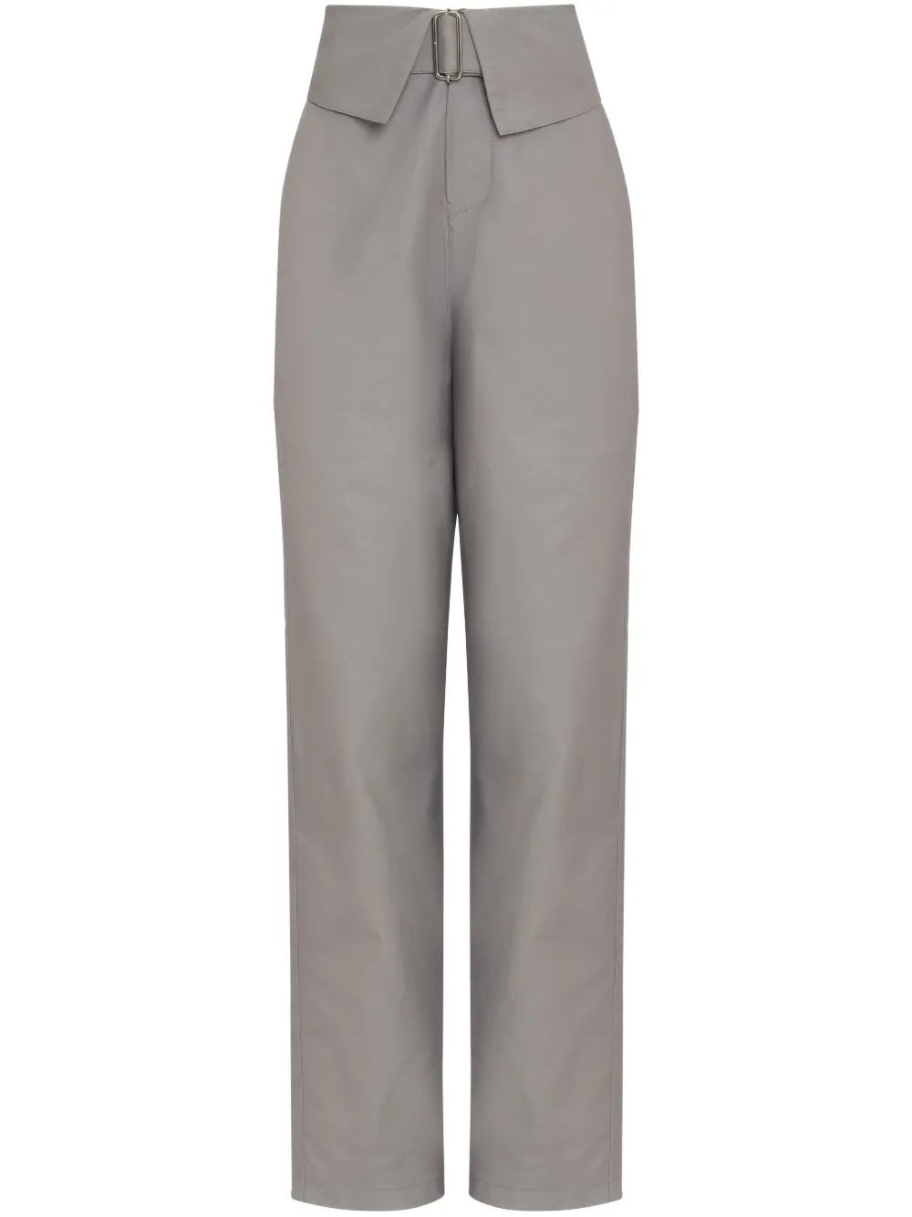 Uma | Raquel Davidowicz high-waisted belted trousers | Grey | Image 1