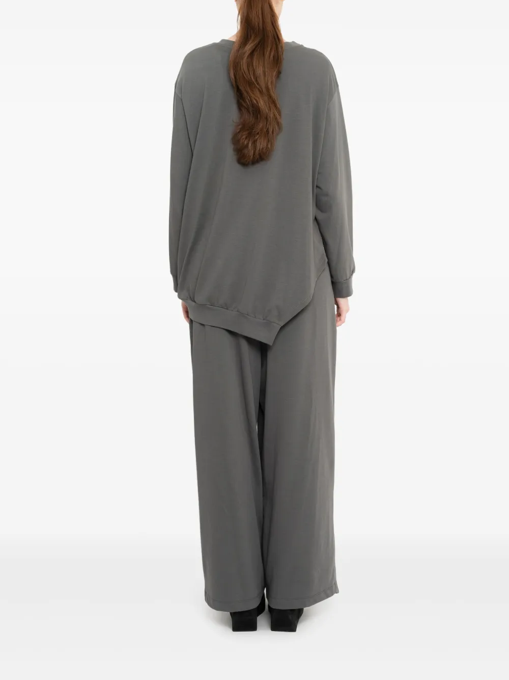 Uma | Raquel Davidowicz Blouse met asymmetrische afwerking Grijs