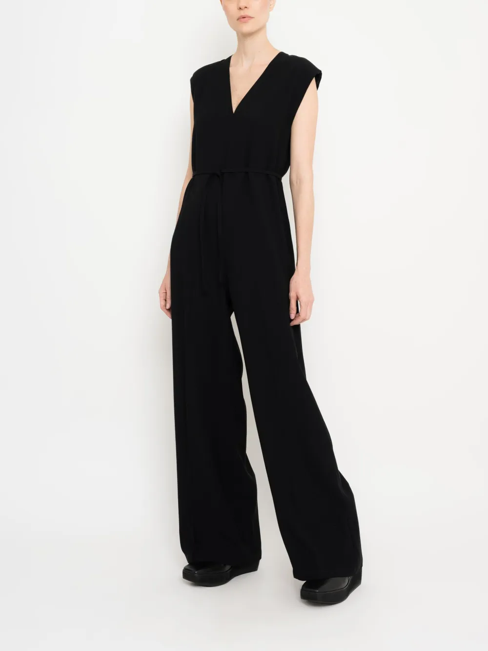 Uma | Raquel Davidowicz v-neck jumpsuit - Zwart