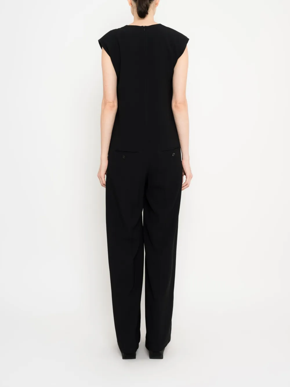 Uma Raquel Davidowicz V-neck Jumpsuit In ブラック