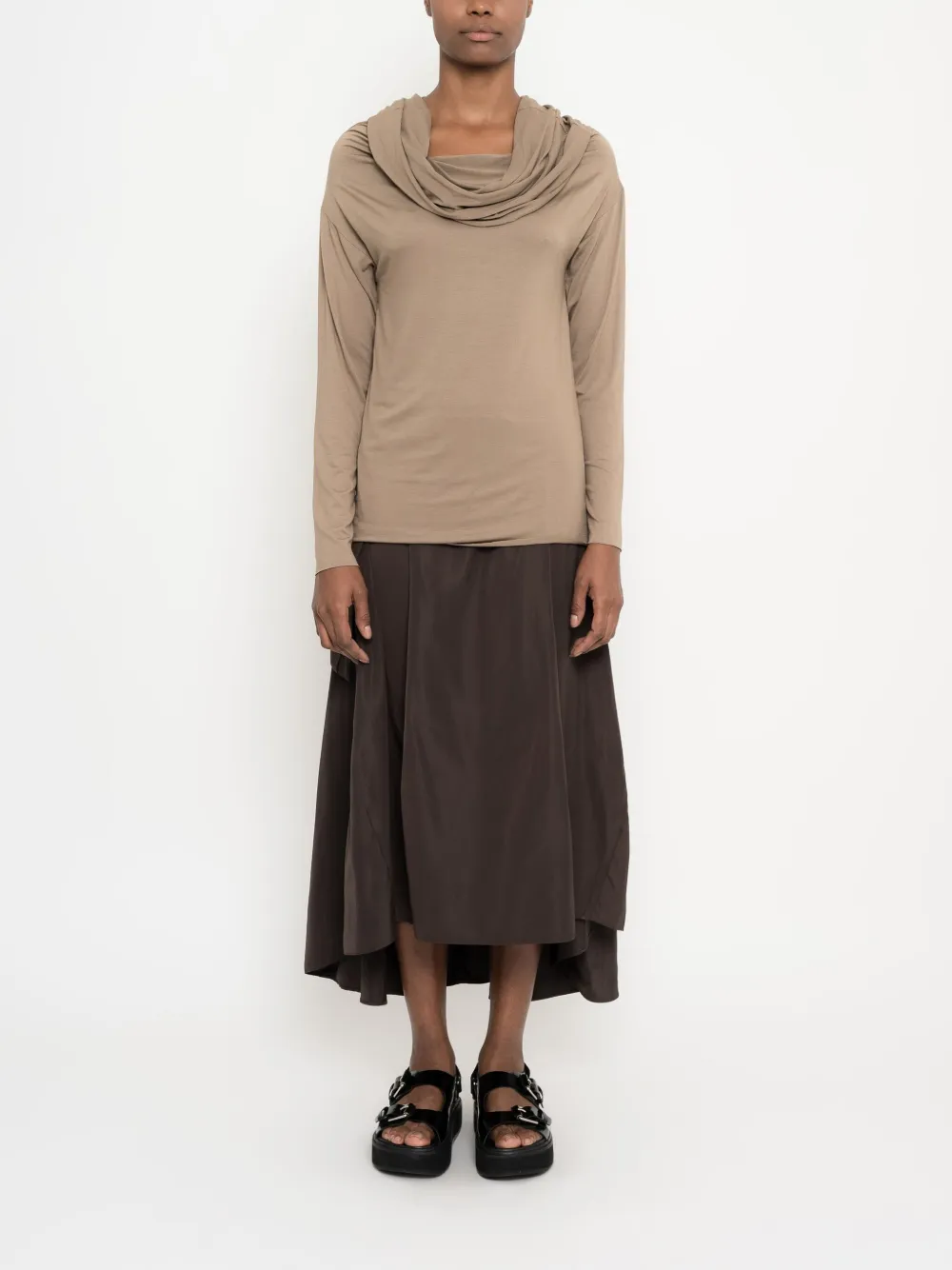 Uma | Raquel Davidowicz Top met lange mouwen Beige