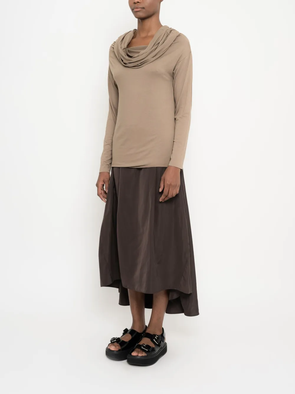 Uma | Raquel Davidowicz Top met lange mouwen Beige