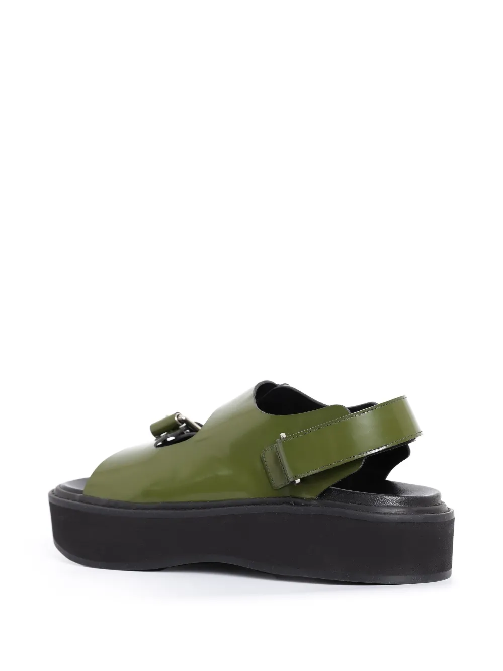Uma Raquel Davidowicz Leather Sandals In Green