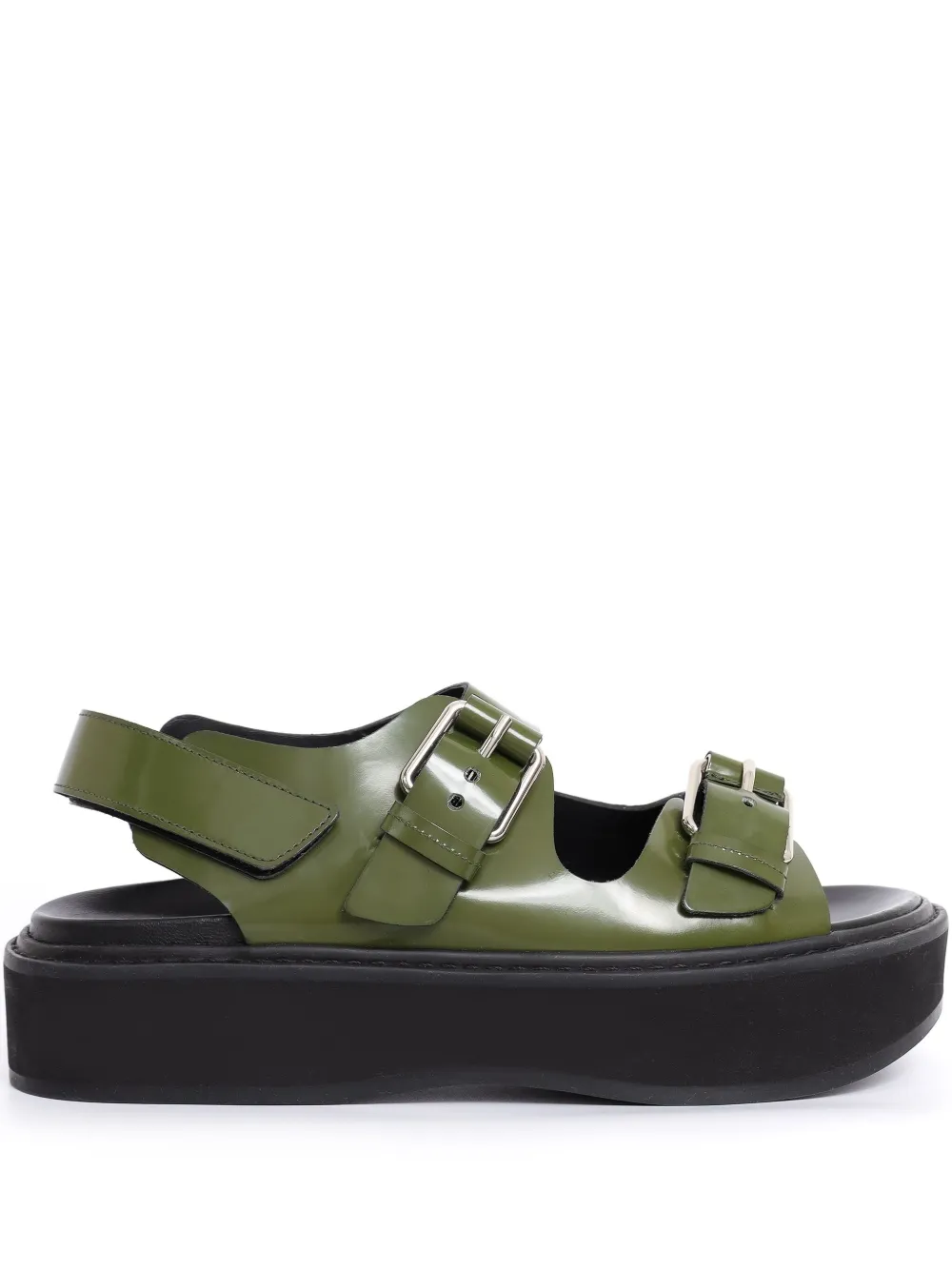 Uma Raquel Davidowicz Leather Sandals In Green