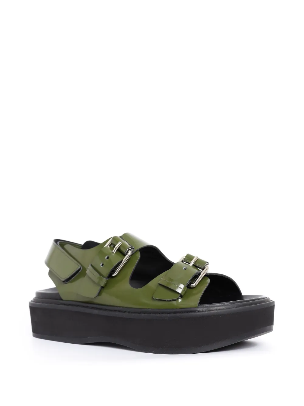 Uma | Raquel Davidowicz leather sandals - Groen