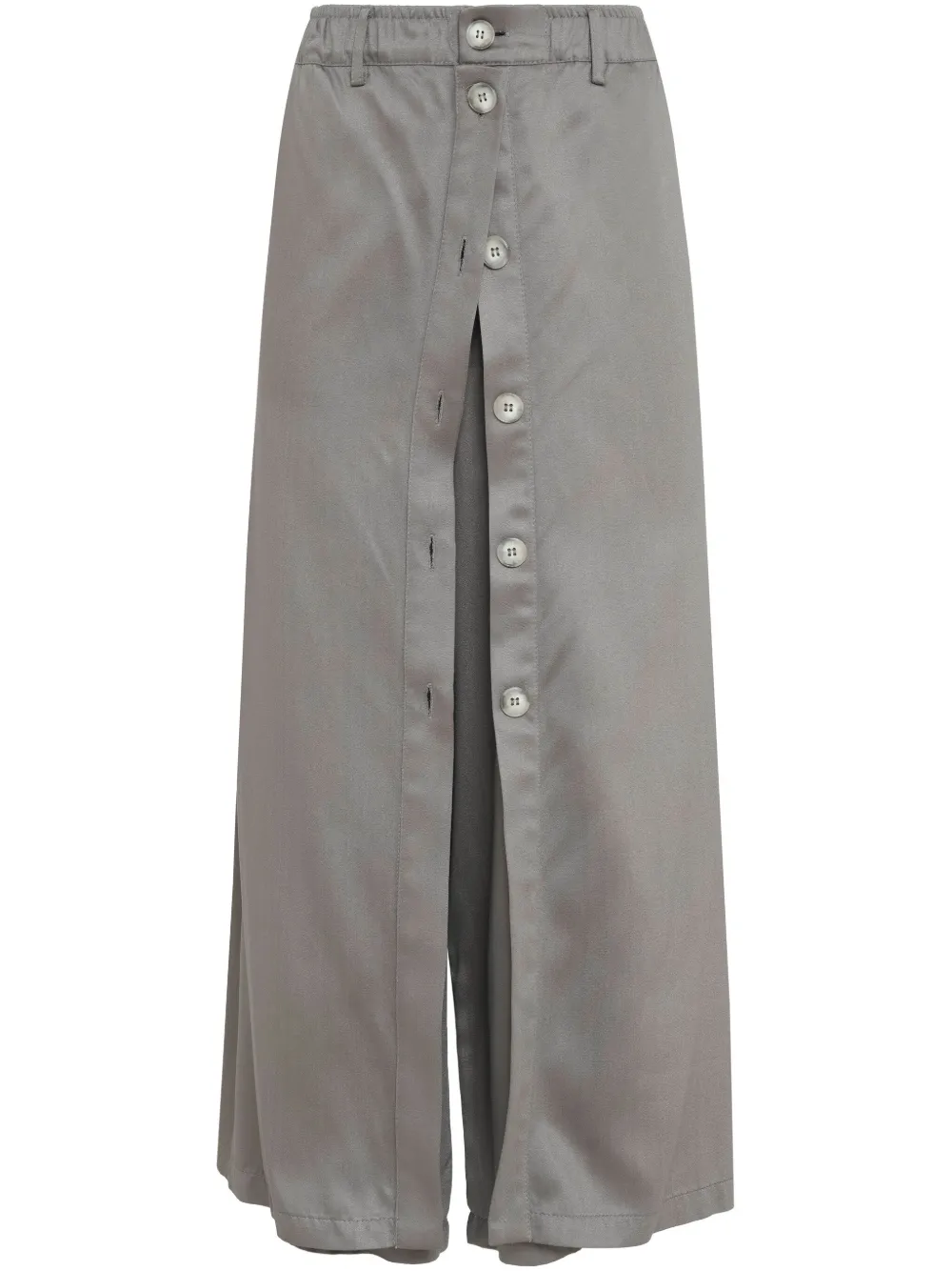 buttoned skirt-trousers