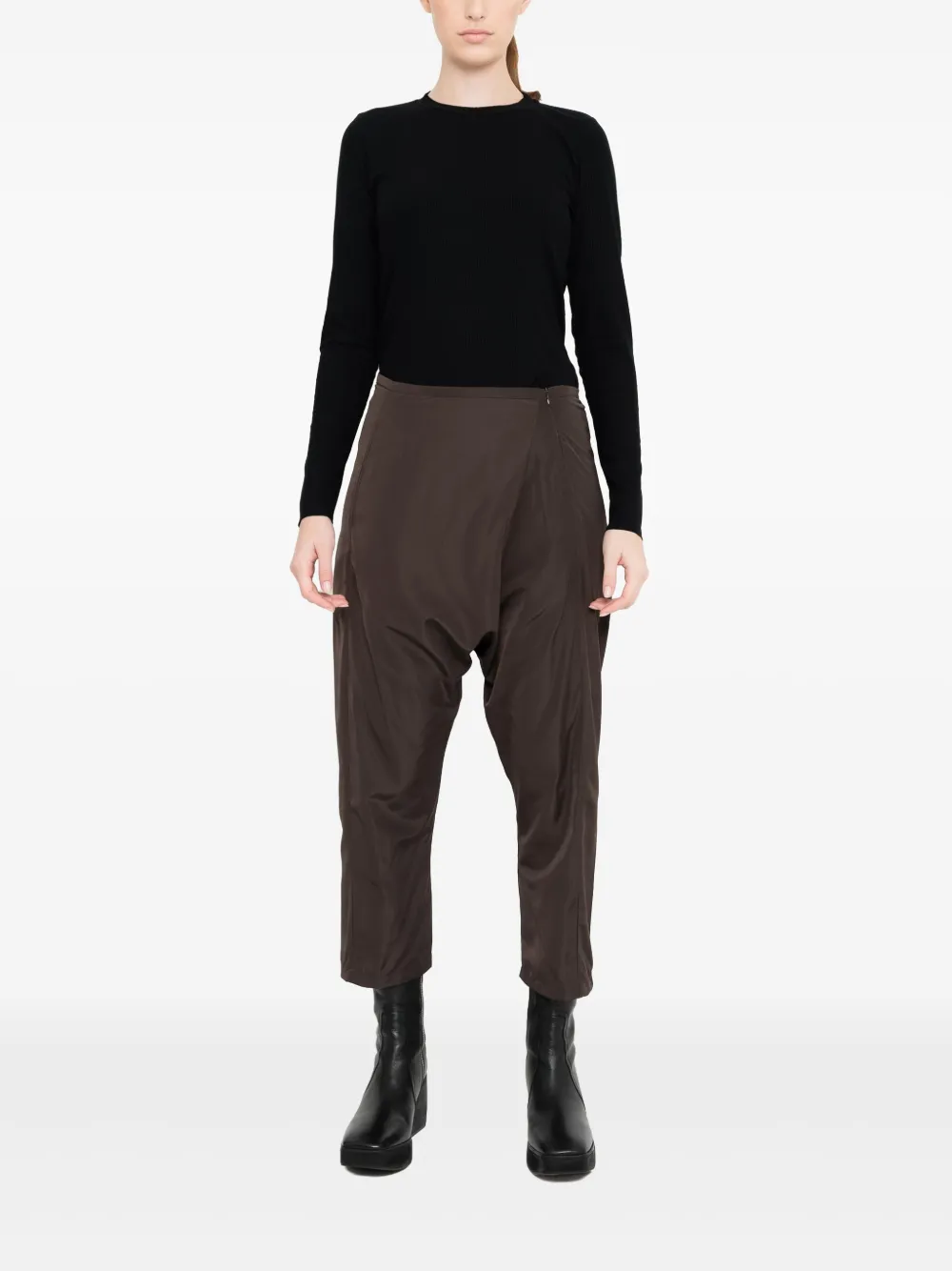 Uma | Raquel Davidowicz Cropped broek - Bruin