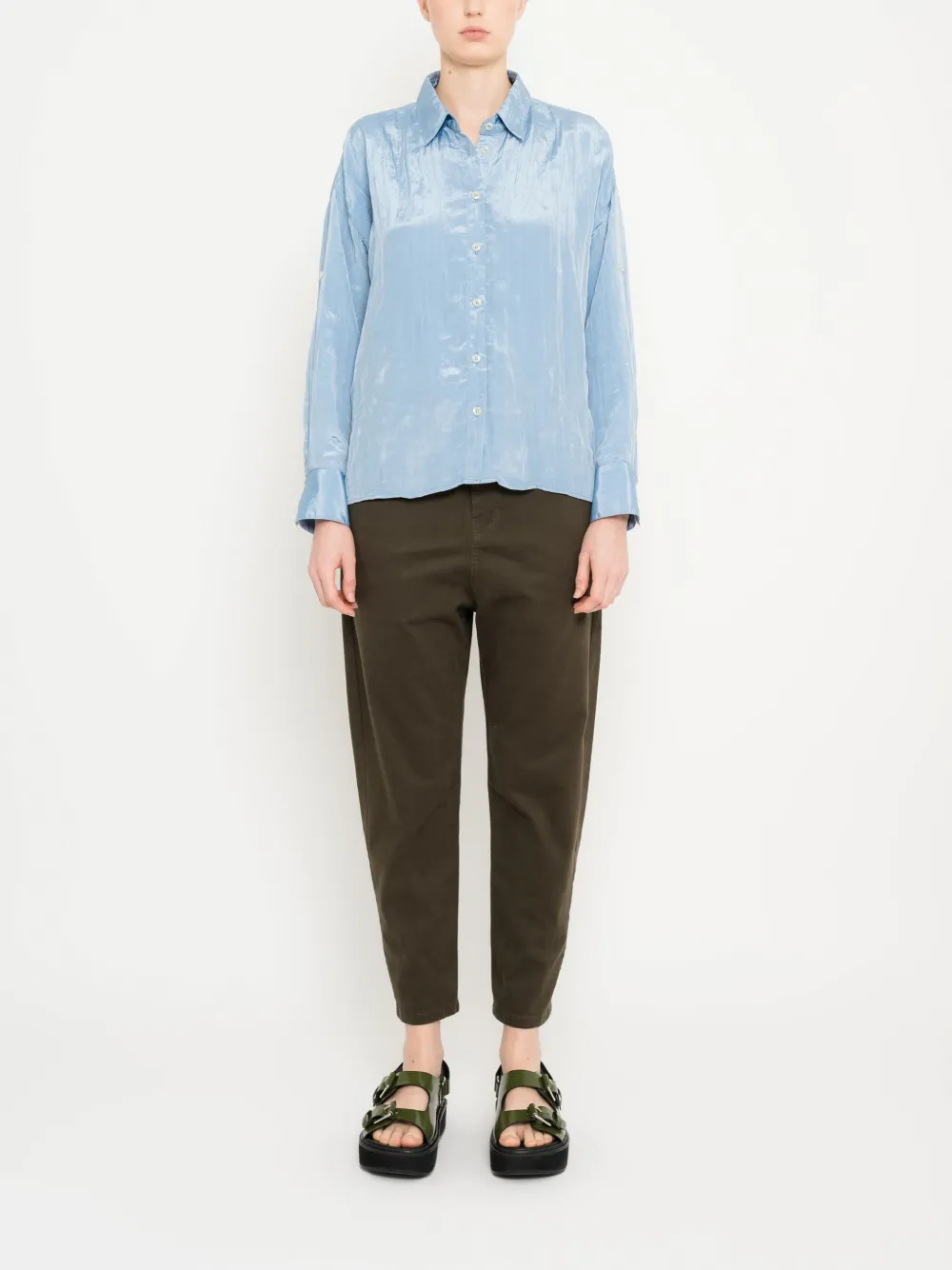 Uma | Raquel Davidowicz long sleeve shirt - Blauw