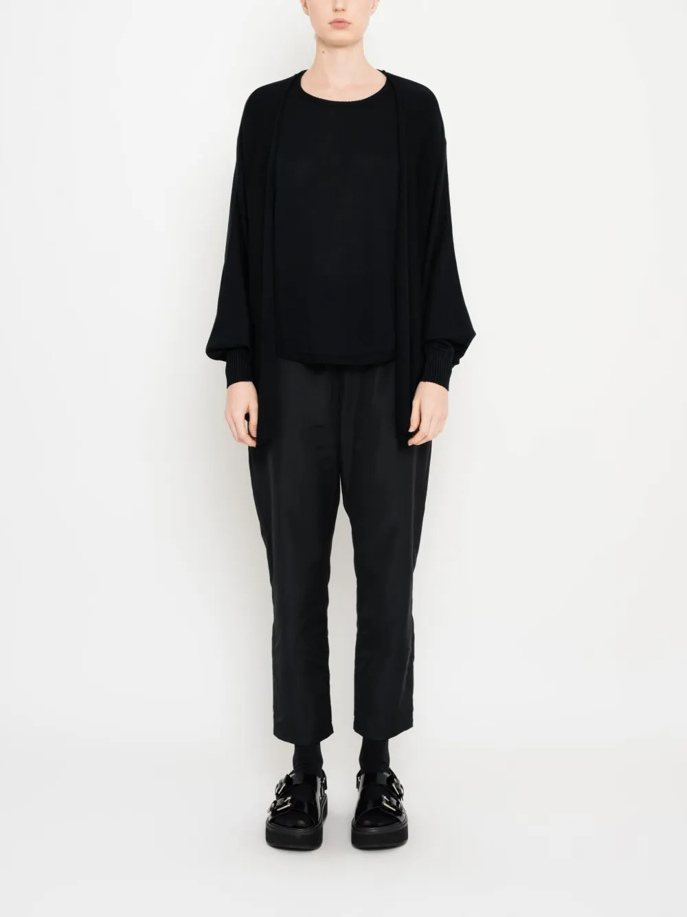 Uma | Raquel Davidowicz balloon-sleeve cardigan - Zwart