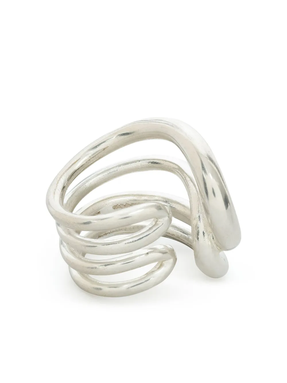 Uma | Raquel Davidowicz anillo con diseño | plateado | Image 1