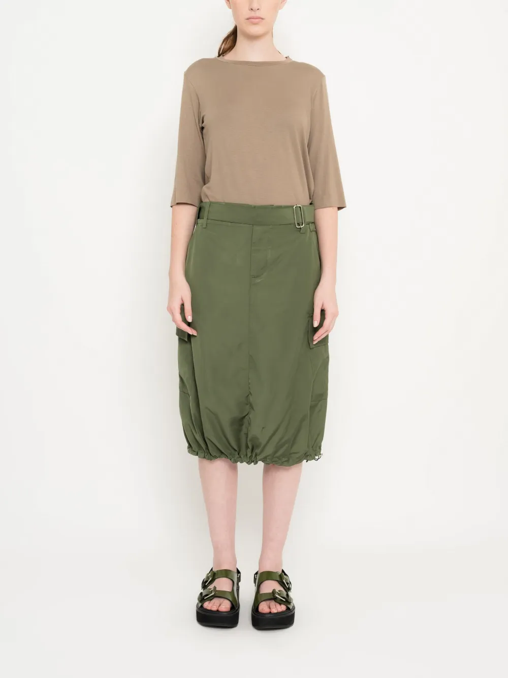 Uma | Raquel Davidowicz cargo skirt - Groen