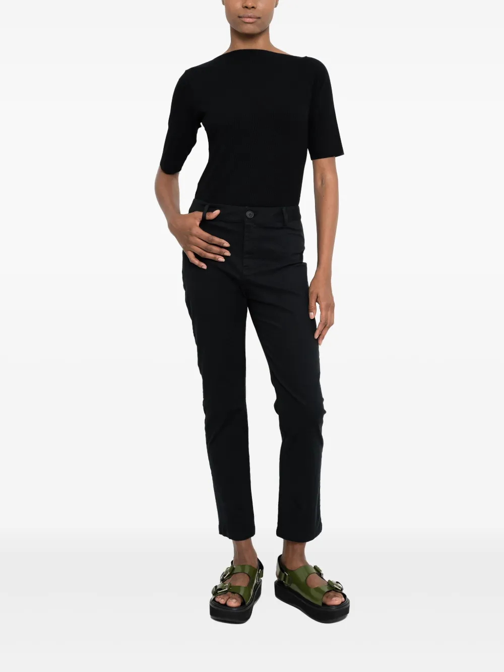 Uma | Raquel Davidowicz Cropped broek Zwart