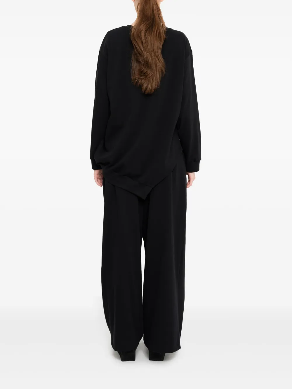 Uma | Raquel Davidowicz Blouse met asymmetrische afwerking Zwart