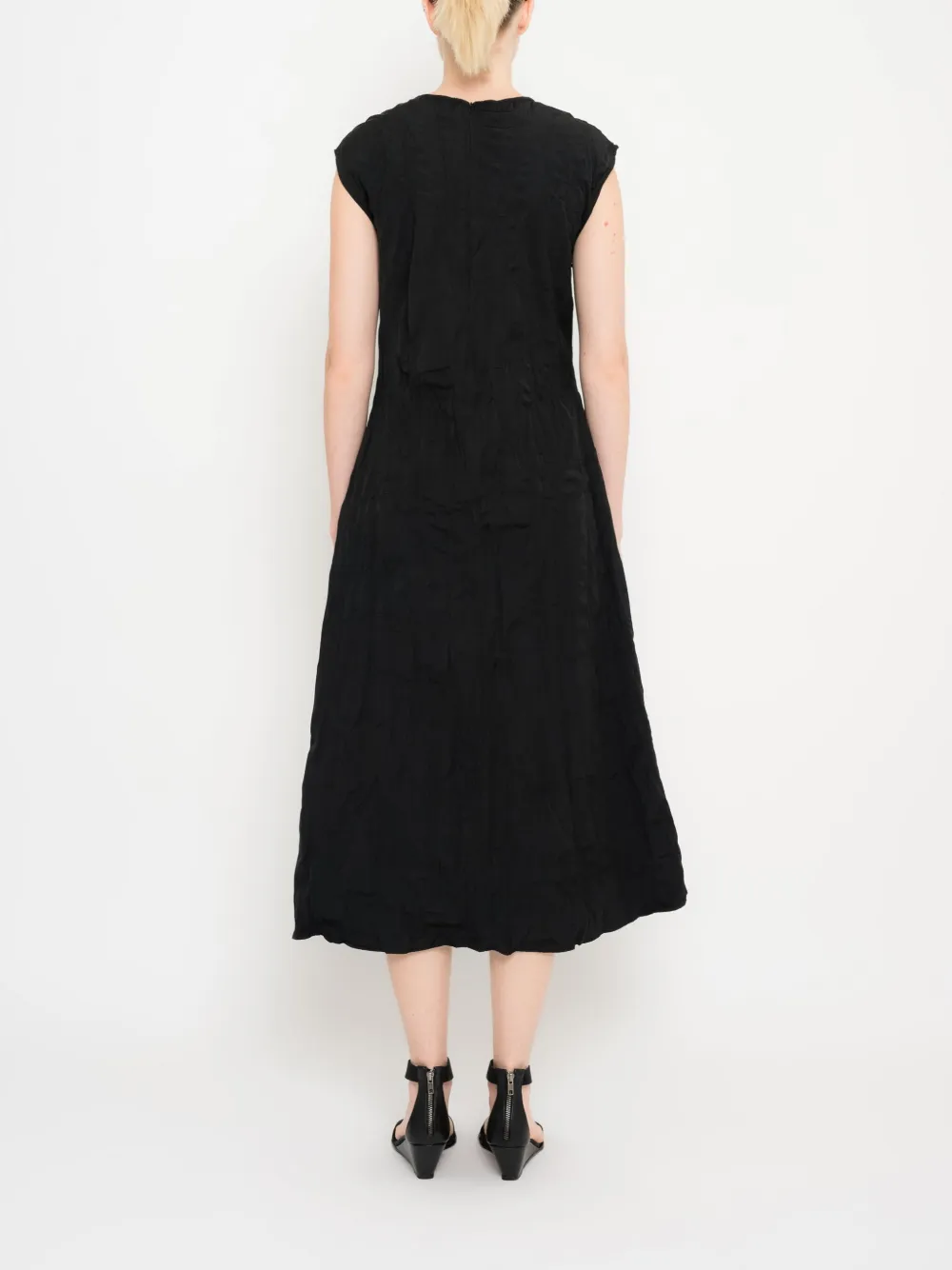Uma | Raquel Davidowicz Mouwloze midi-jurk Zwart