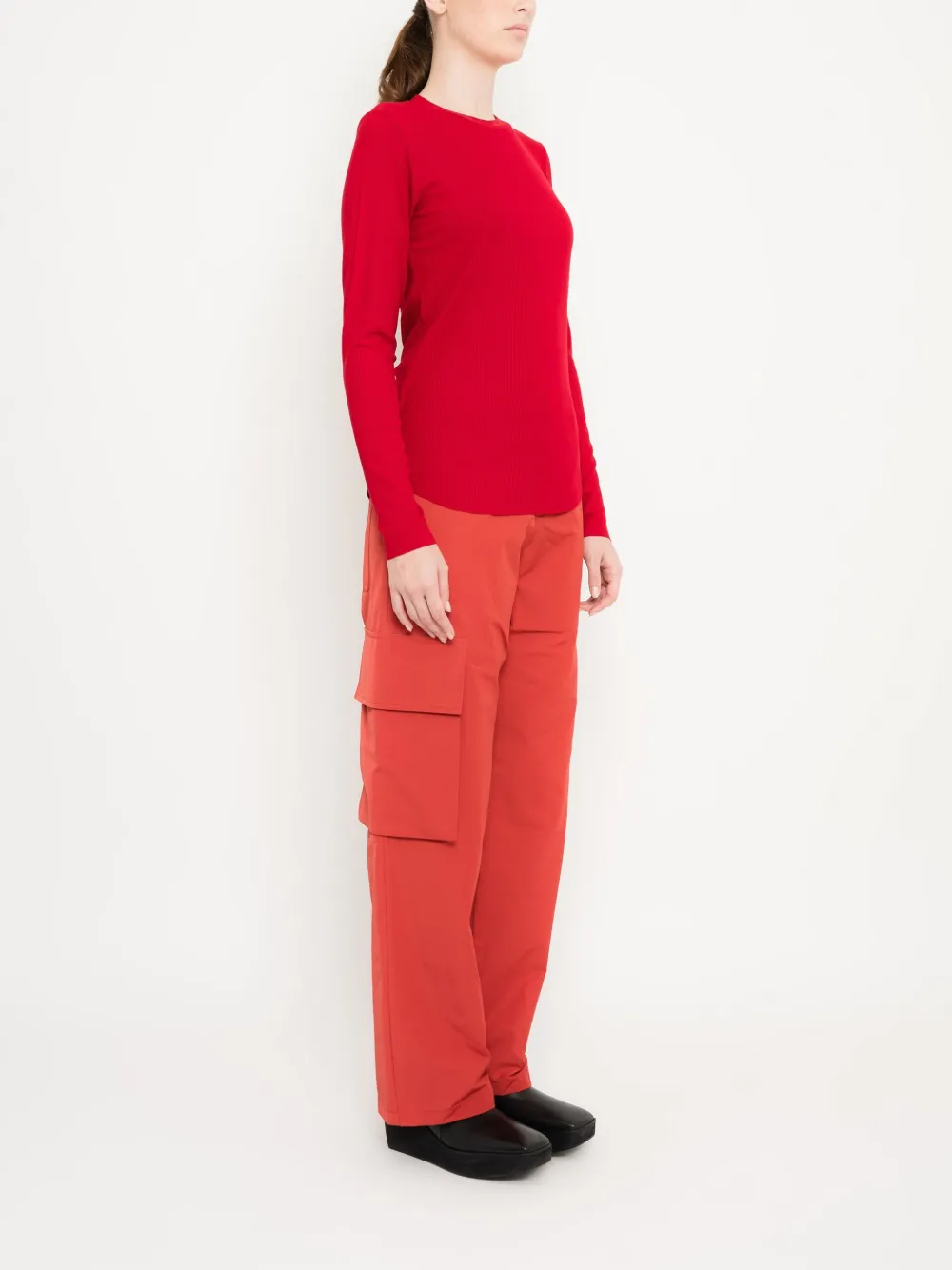 Uma | Raquel Davidowicz Geribbelde top Rood