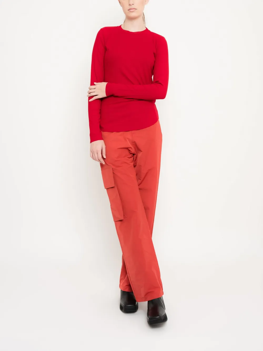 Uma | Raquel Davidowicz Geribbelde top Rood