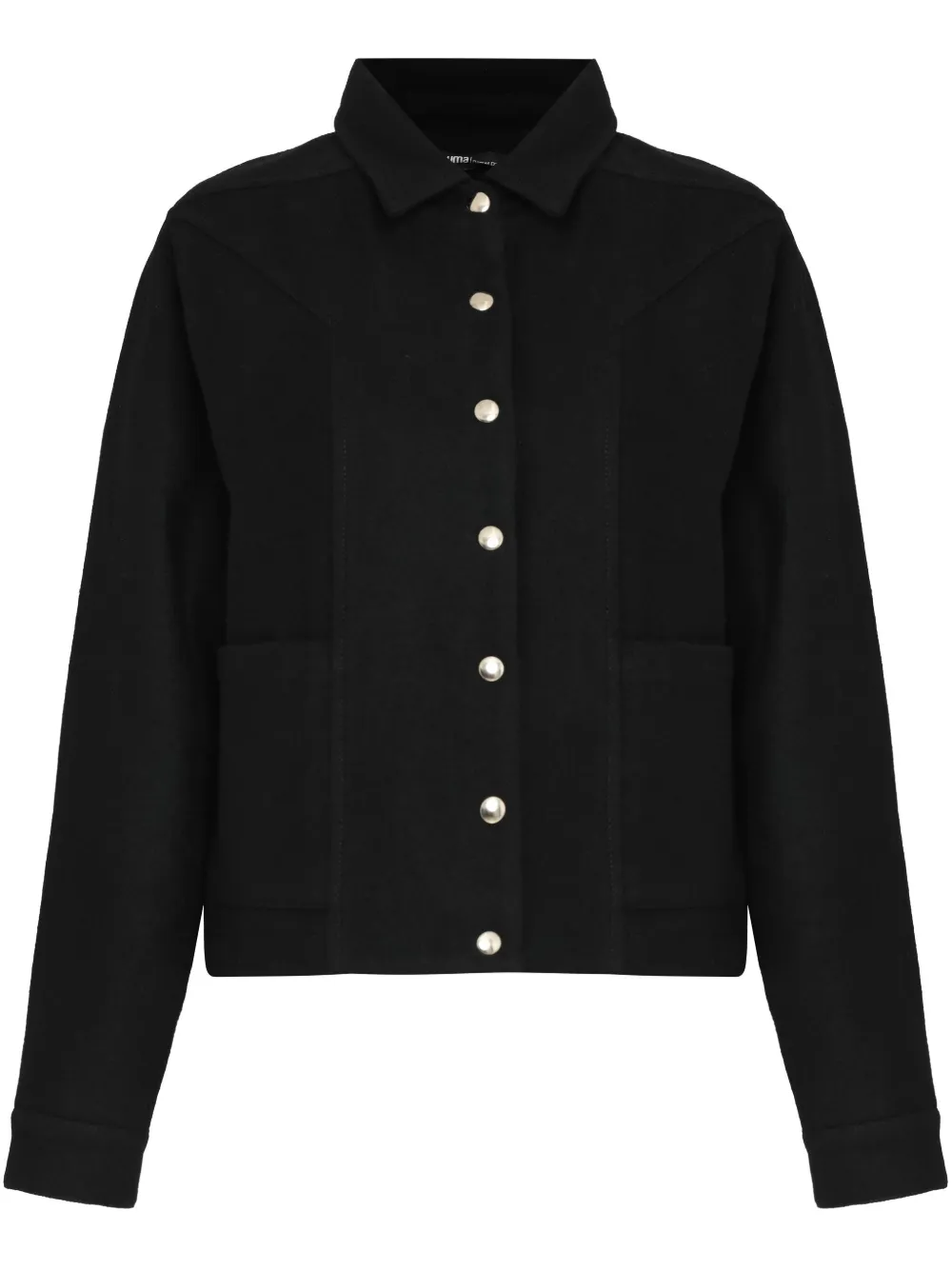 Uma | Raquel Davidowicz Wollen shirtjack Zwart