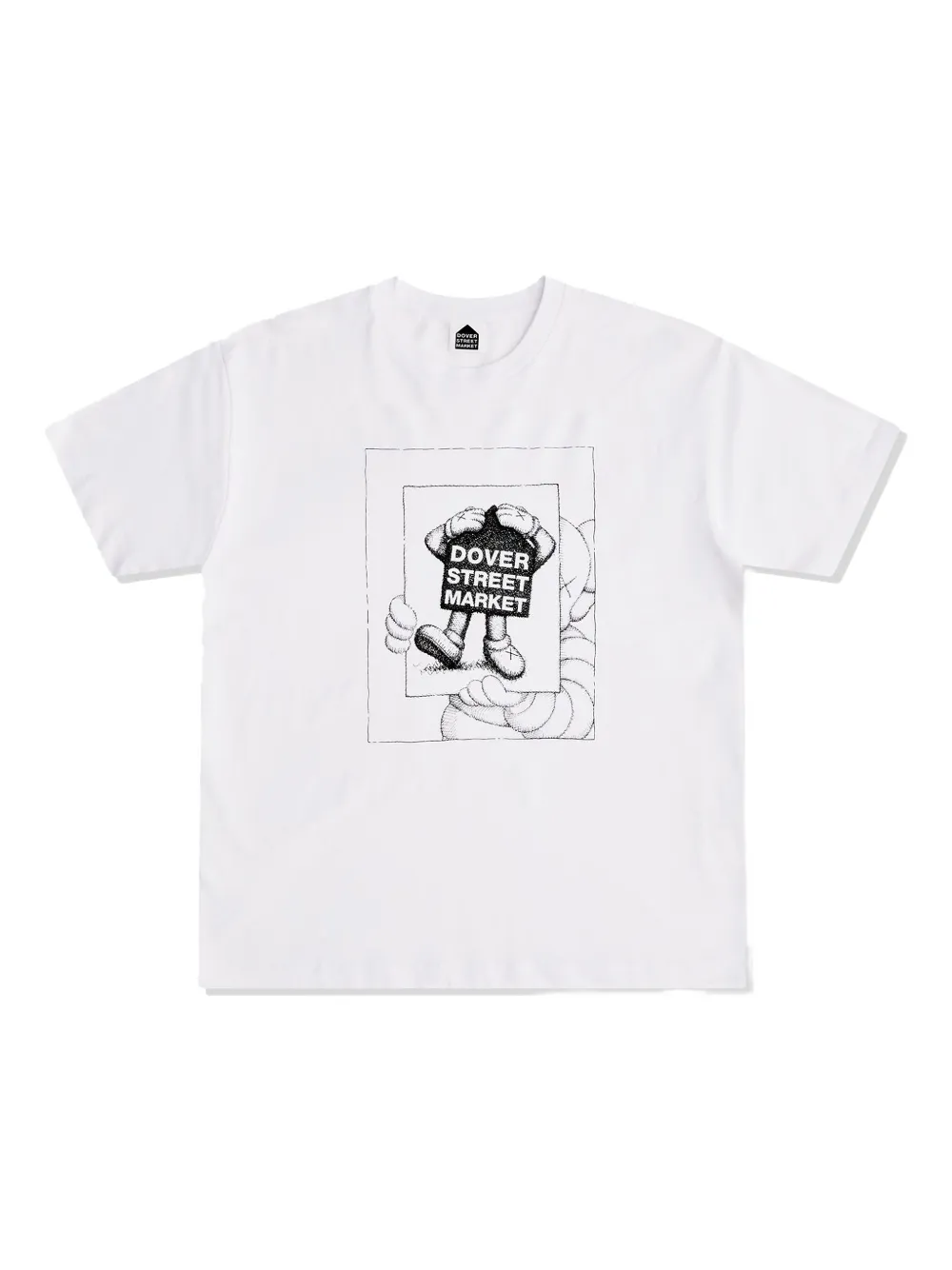 KAWS x Dover Street Market T-shirt - ホワイト KAWS x Dover Street Market T-shirt - ホワイト