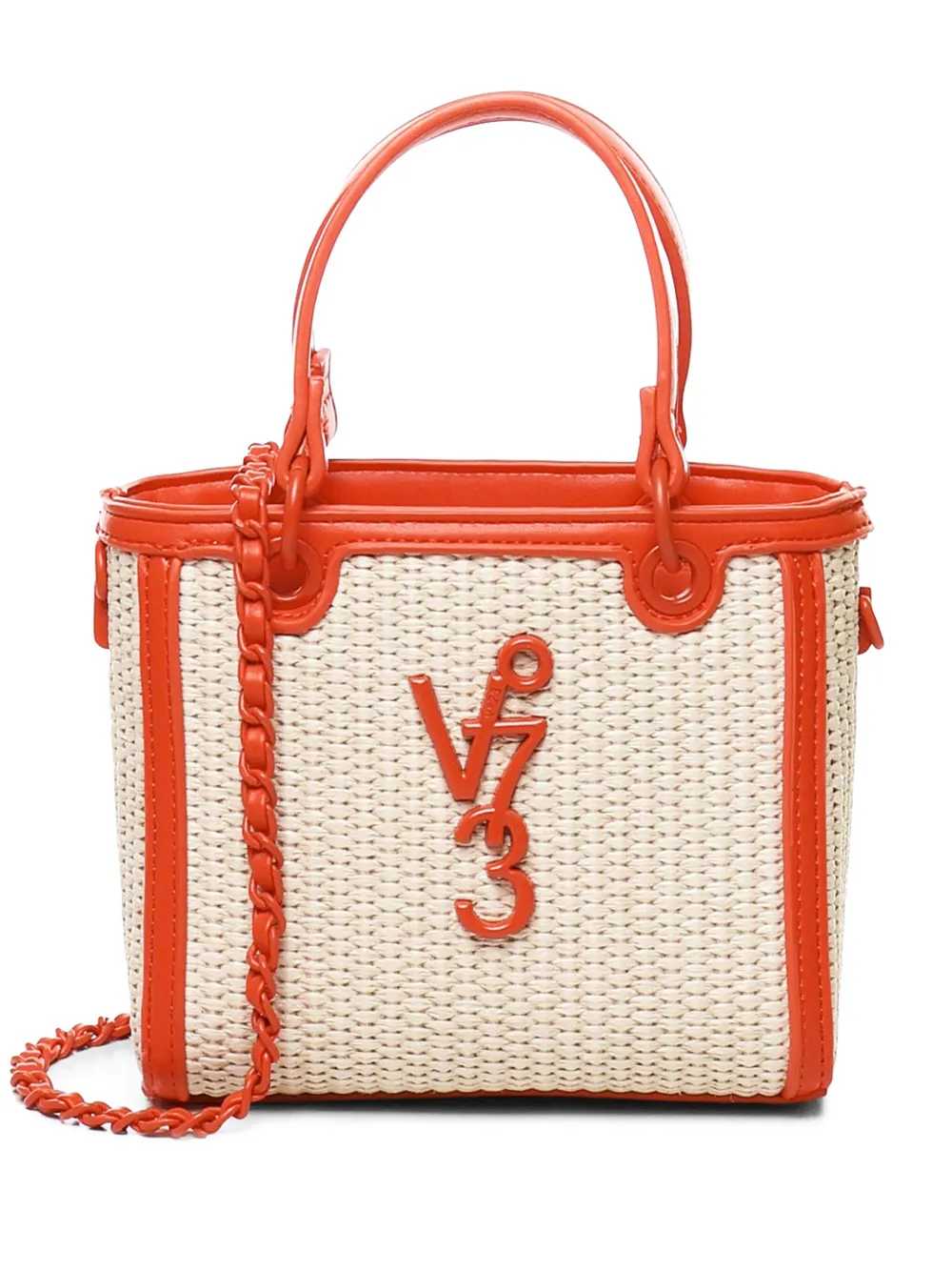 embossed logo satchel