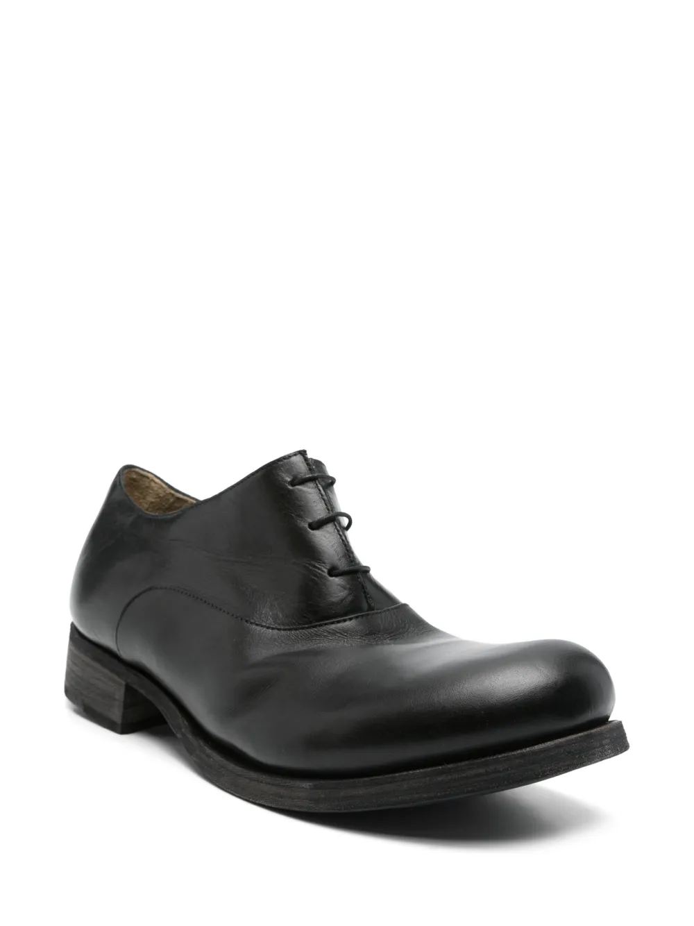 Ma+ Leren Oxford schoenen - Zwart