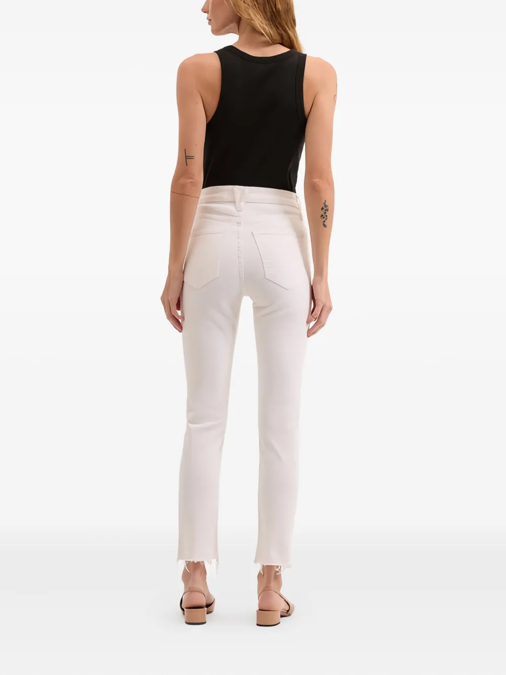 Veronica Beard Carly Flared Jeans In White