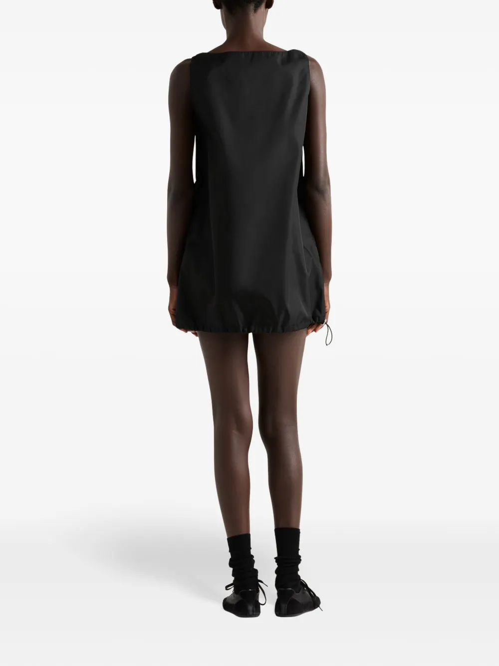 Prada Re-Nylon mini-jurk Zwart