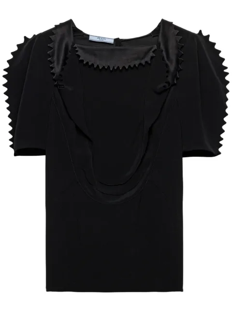 Prada cady crepe top
