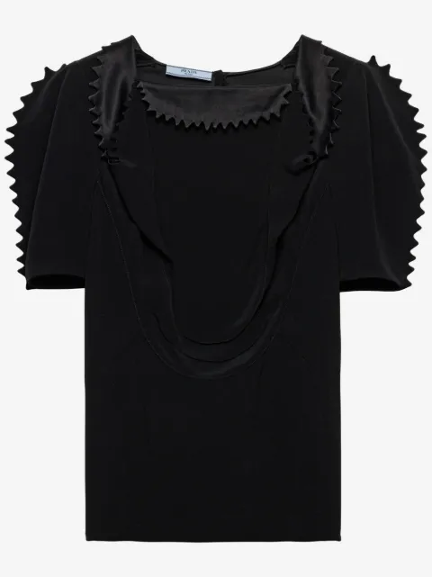 Prada cady crepe top