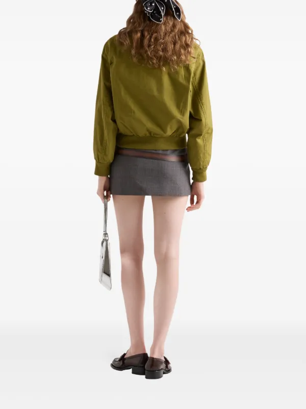 Prada Poplin Jacket | Green | FARFETCH Prada Poplin Jacket | Green | FARFETCH