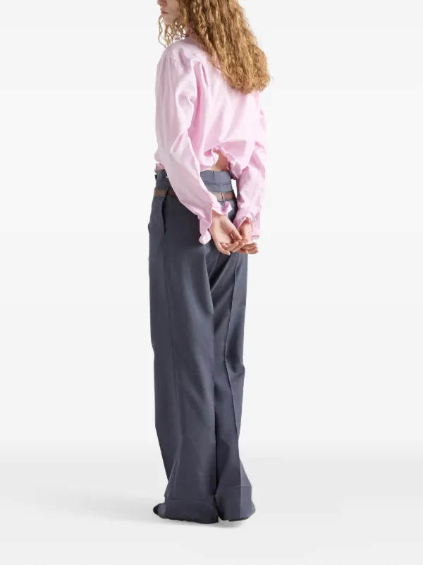 Prada Oxford Cotton Shirt | Pink | FARFETCH