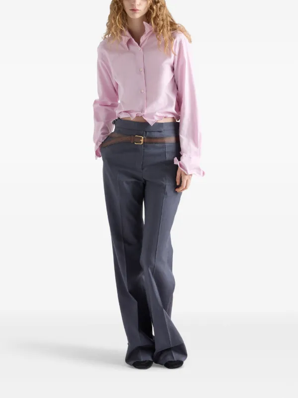 PRADA Pink Cotton T-Shirt コットンTシャツ 3557BSOOO16XS PRADA】プラダ☆Pink Cotton T-shirt☆コットン Tシャツ (PRADA