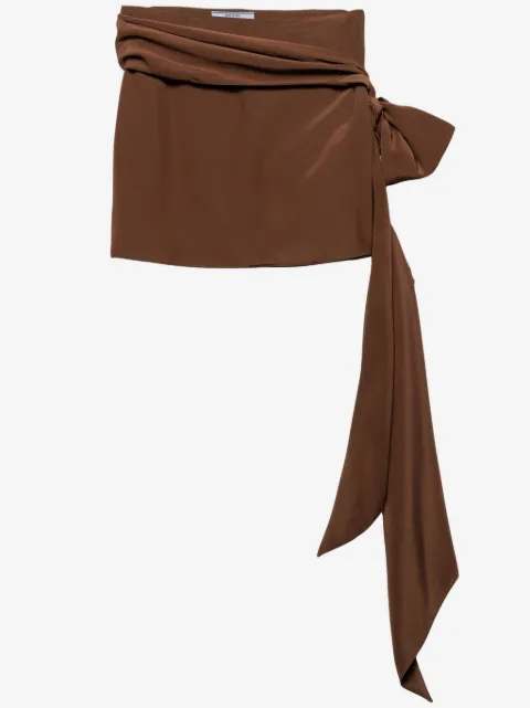 Prada silk mini skirt