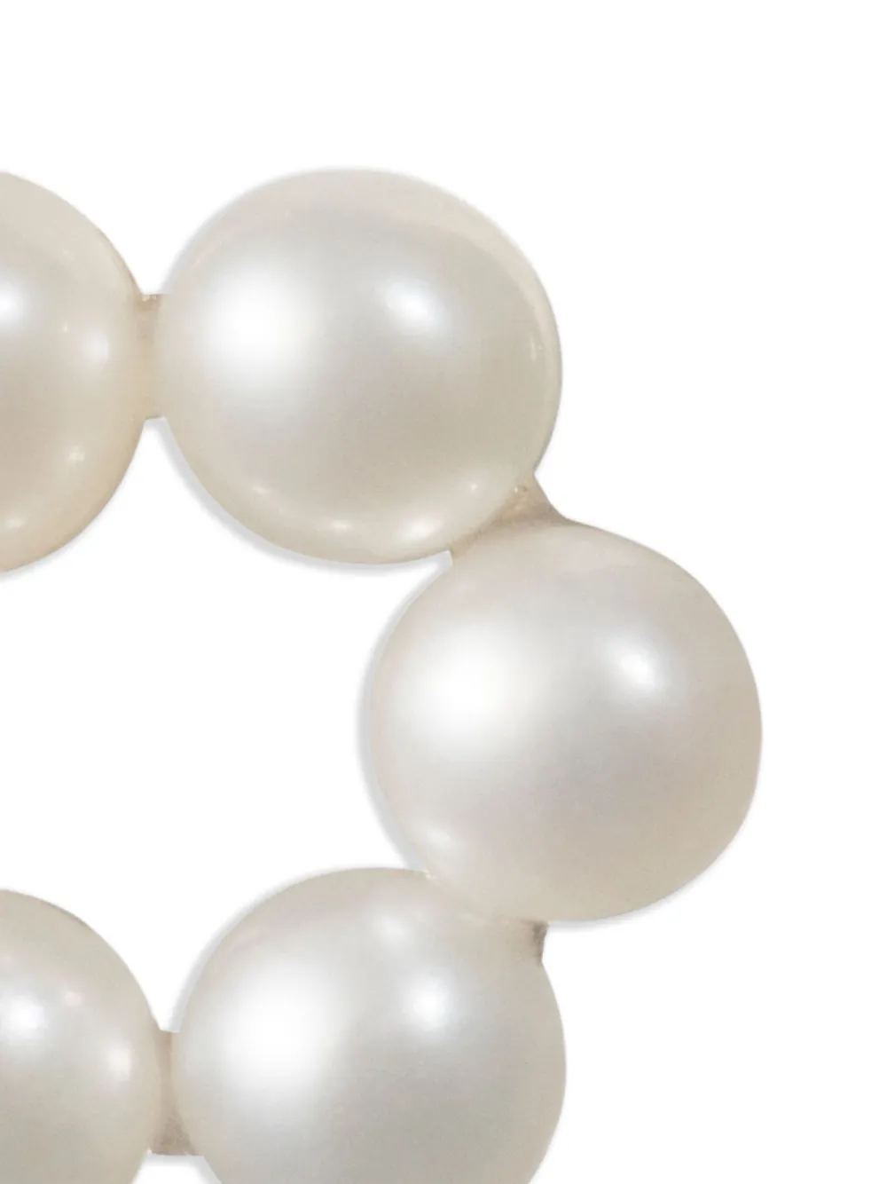 Sophie Bille Brahe 14K yellow gold Petite Luna pearls earrings | Fine Jewelry | Image 2