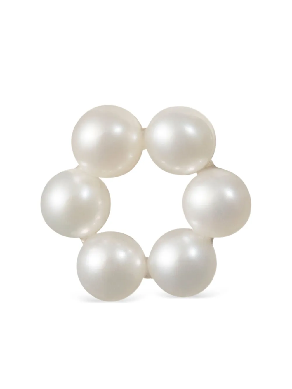 Sophie Bille Brahe Petite Luna ピアス 14Kイエローゴールド - ホワイト Sophie Bille Brahe Petite Luna ピアス 14Kイエローゴールド - ホワイト