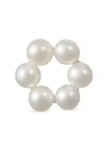 Sophie Bille Brahe 14K yellow gold Petite Luna pearls earrings - White