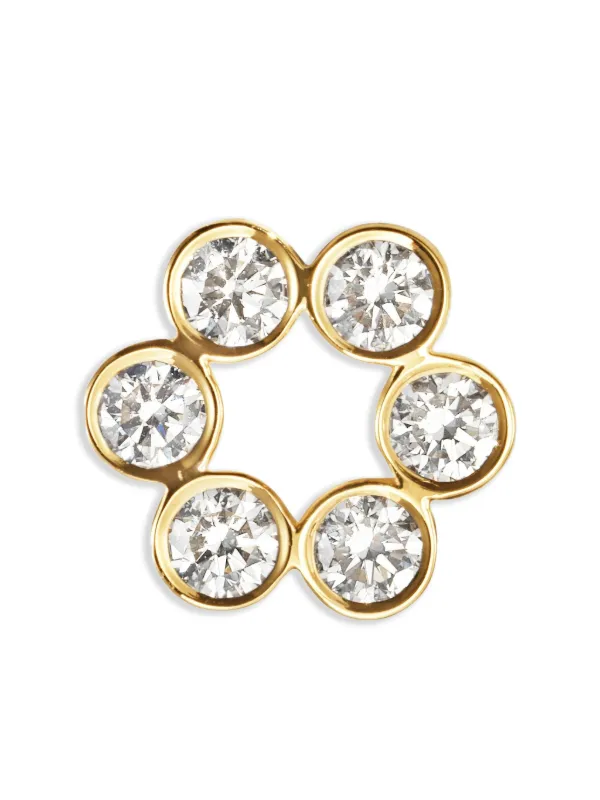 Sophie Bille Brahe 18CT Yellow Gold Petite Luna Diamond Earring