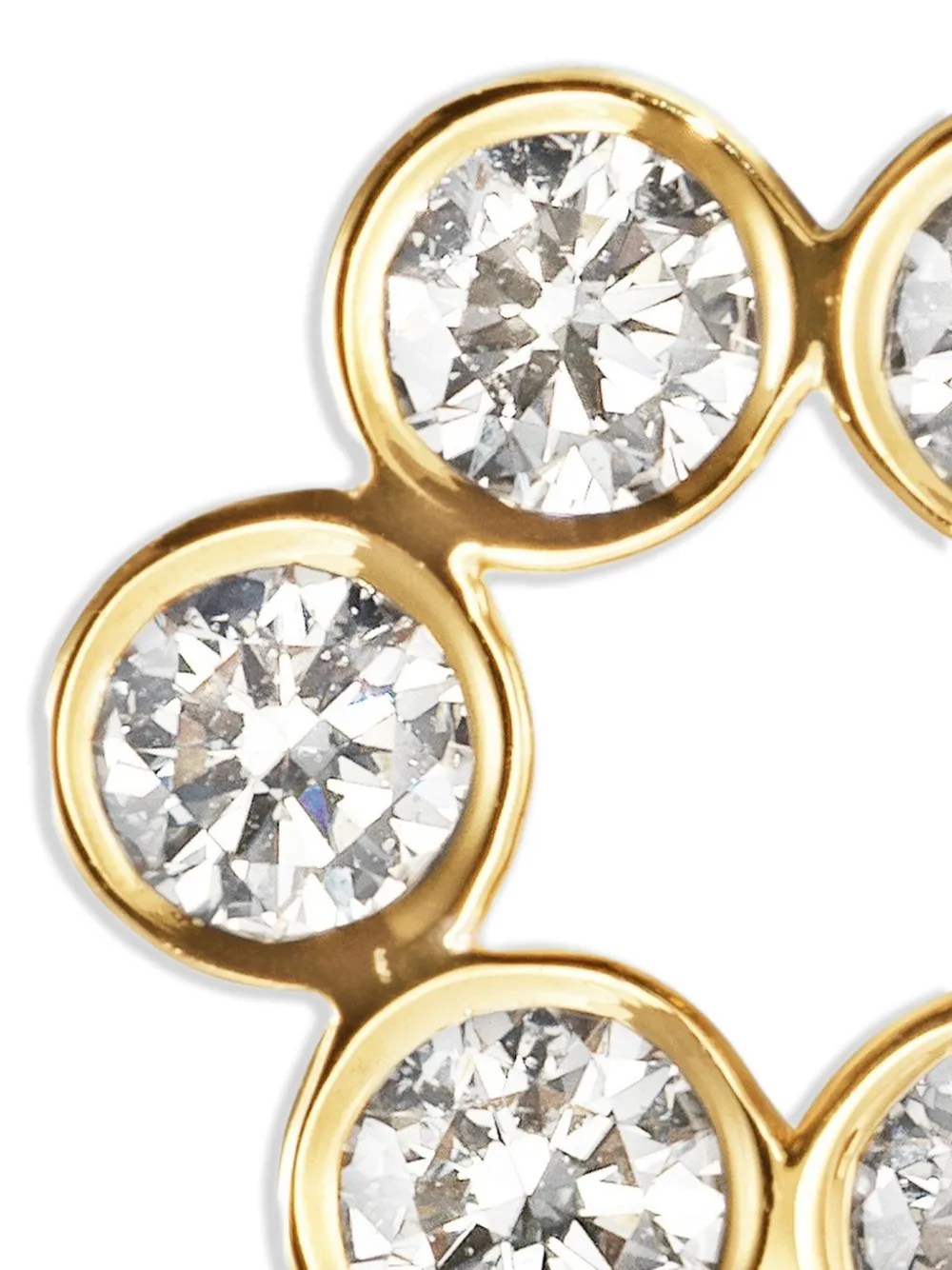 Sophie Bille Brahe Orecchini Petite Luna in oro giallo 18kt con diamanti | Image 2