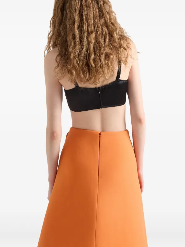 Prada サテン ブラトップ | ブラック | FARFETCH JP