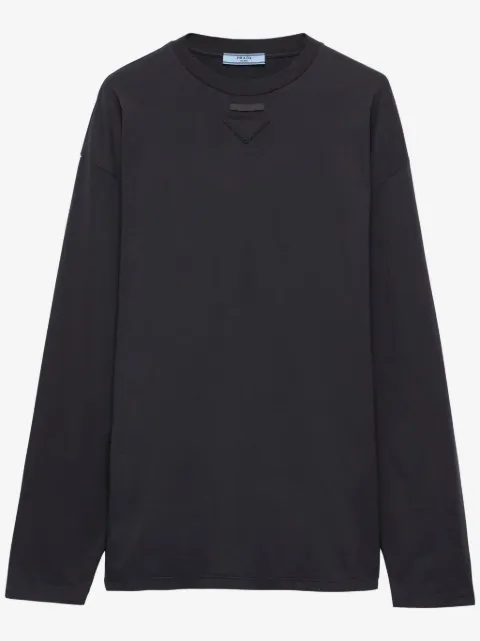 Prada long-sleeved jersey T-shirt