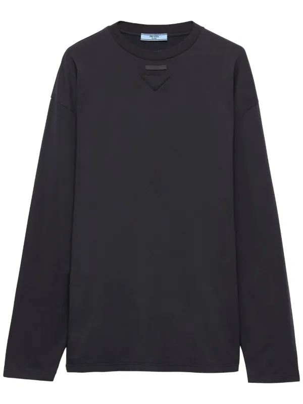 無*大様 値下げ中✨PRADA グレー 長袖 Tシャツ Prada ジャージー Tシャツ | グレー | FARFETCH JP